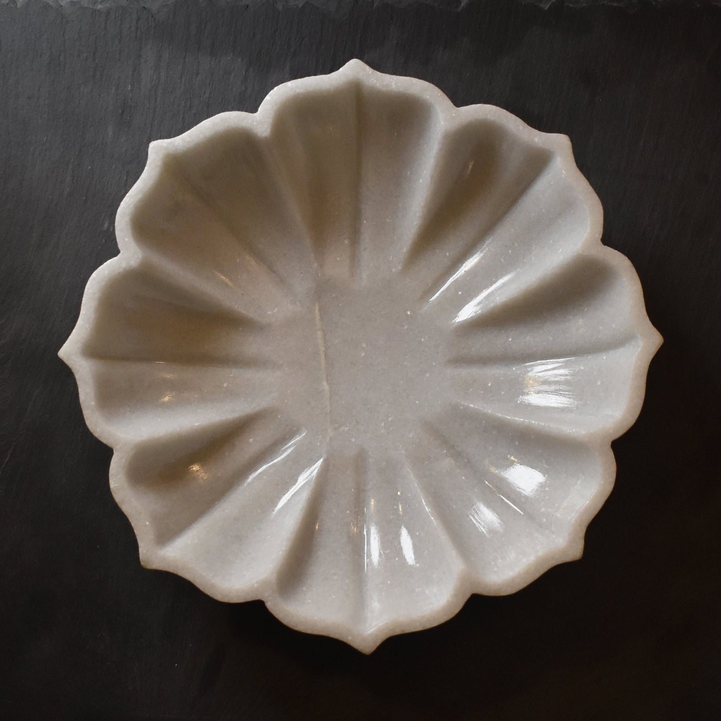 Handcrafted Marble Urli - Medium