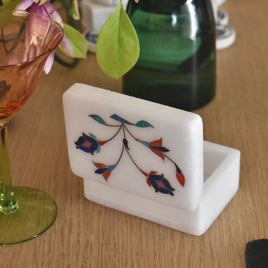Handcrafted Marble Inlay Box