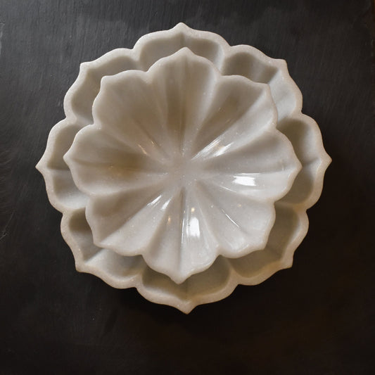 Handcrafted Marble Urli - Medium